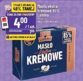 Masło ekstra kremowe 85% Lumiko