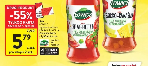 Sos ŁOWICZ słodko-kwaśny