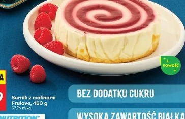 Sernik z malinami Frulove