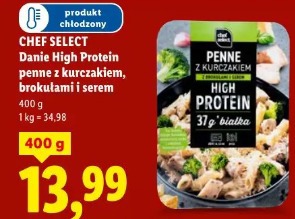 Chef Select Danie High Protein penne z kurczakiem, brokułami i serem