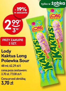 Lody Kaktus Long Polewka Sour