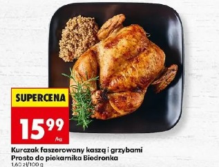 Kurczak faszerowany kaszą i grzybami Prosto do piekarnika Biedronka
