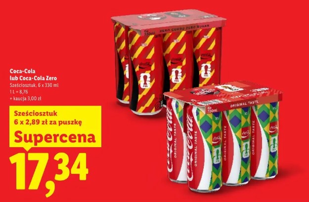 Coca-Cola lub Coca-Cola Zero