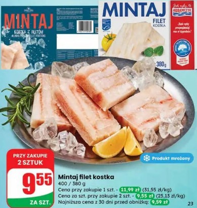 Mintaj filet kostka