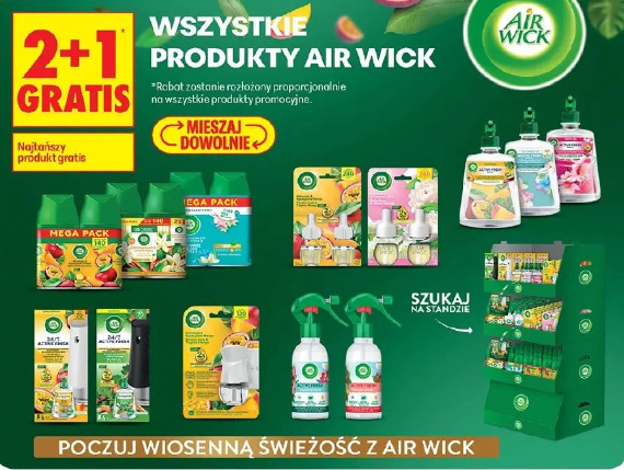 Wszystkie produkty Air Wick 2+1 gratis