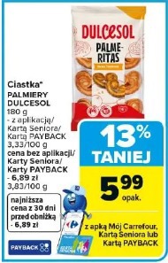 Ciastka Palmiery Dulcesol