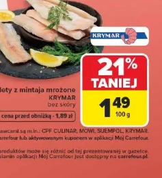 Filety z mintaja mrożone KRYMAR