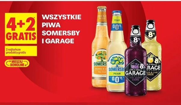 Wszystkie piwa Somersby i Garage