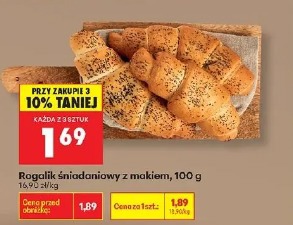 Rogalik śniadaniowy z makiem