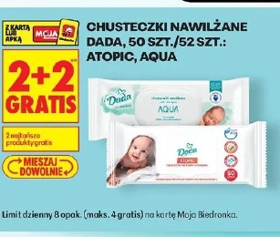 Chusteczki nawilżane Dada, 50 szt./52 szt.: Atopic, Aqua