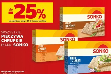 Wszystkie pieczywa chrupkie marki Sonko