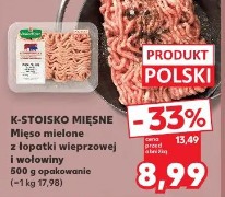 K-Stoisko Mięsne Mięso mielone z łopatki wieprzowej i wołowiny