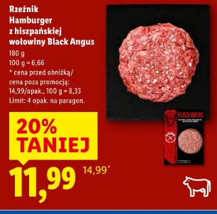 Rzeźnik Hamburger z hiszpańskiej wołowiny Black Angus