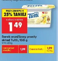 Serek waniliowy prosty skład Tutti