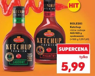 Roleski Ketchup łagodny, pikantny