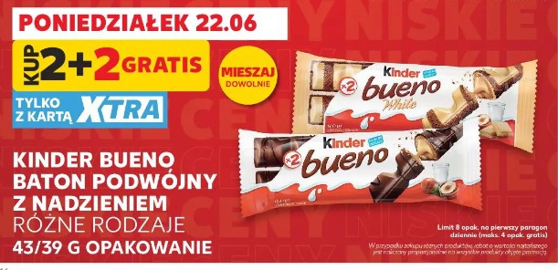 Kinder Bueno baton podwójny z nadzieniem