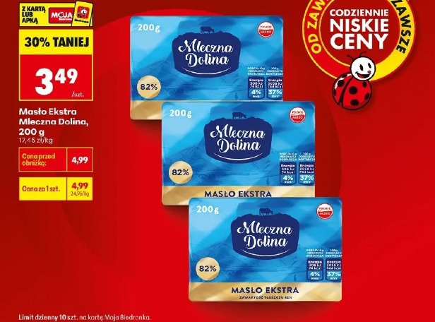 Masło Ekstra Mleczna Dolina