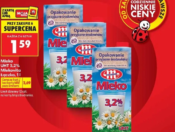 Mleko UHT 3,2% Mlekovita Łączka
