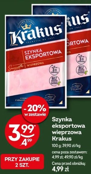 Szynka eksportowa wieprzowa Krakus