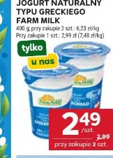 Jogurt naturalny typu greckiego Farm Milk