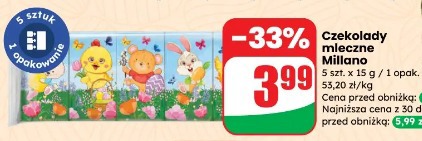 Czekolady mleczne Millano