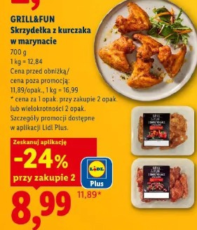 GRILL&FUN Skrzydełka z kurczaka w marynacie