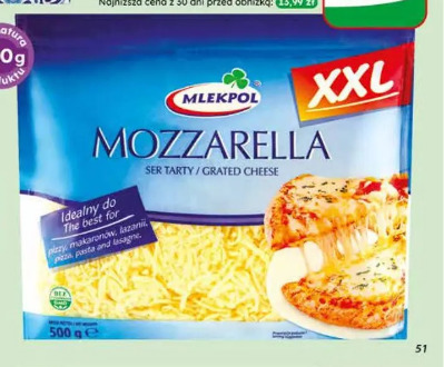Ser tarty Mozzarella Mlekpol