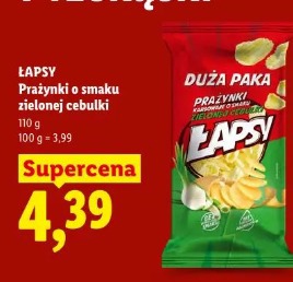 Łapsy Prażynki o smaku zielonej cebulki