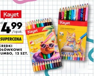Kayet kredki ołówkowe jumbo 12 szt.