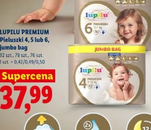 Lupilu Premium Pieluszki 4, 5 lub 6, jumbo bag
