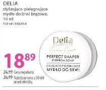 Delia stylizująco-pielęgnujące mydło do brwi brązowe