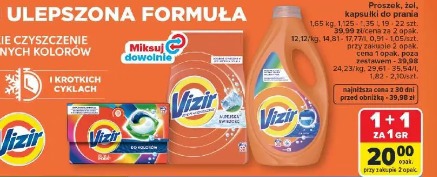 Vizir proszek, żel, kapsułki do prania