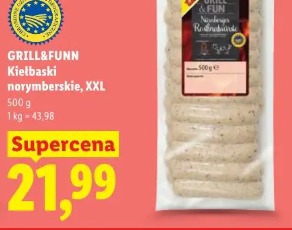 Grill&Fun Kiełbaski norymberskie XXL