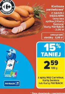 Kiełbasa parówkowa z NASZEJ WĘDZARNI