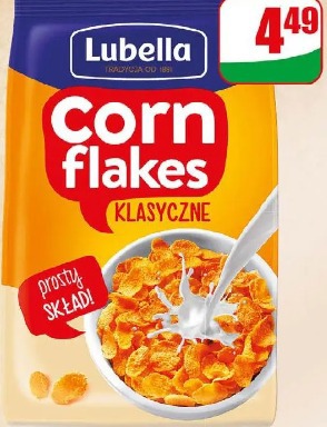 Płatki kukurydziane Corn Flakes Lubella