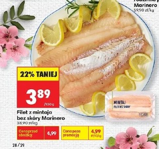 Filet z mintaja bez skóry Marinero
