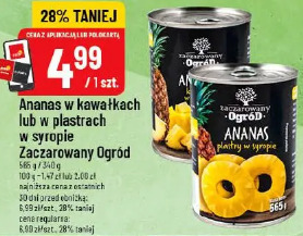 Ananas w kawałkach lub w plastrach w syropie Zaczarowany Ogród
