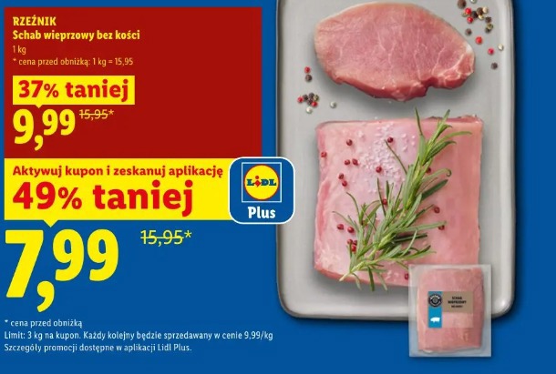 Rzeźnik Schab wieprzowy bez kości