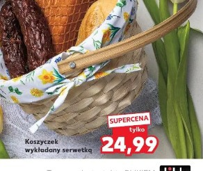 Koszyczek wykładany serwetką