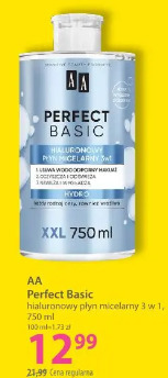 AA Perfect Basic hialuronowy płyn micelarny 3 w 1
