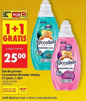Żel do prania Coccolino Wonder Wash, 37 prań