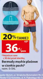 Bermudy męskie plażowe w cienkie paski