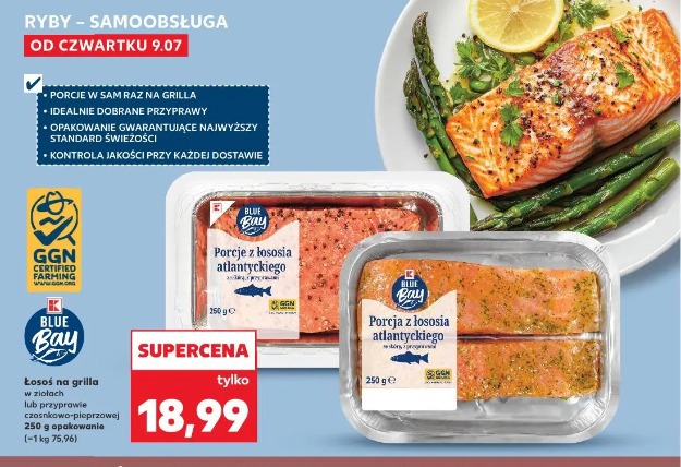 Blue Bay Porcje z łososia atlantyckiego w ziołach, przyprawach