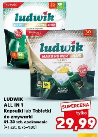 Ludwik All in 1 Kapsułki lub Tabletki do zmywarki 41-30 szt. opakowanie