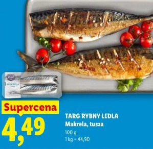 Targ Rybny Lidla Makrela, tusza