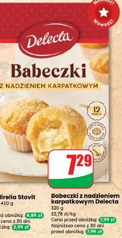 Babeczki z nadzieniem karpatkowym Delecta
