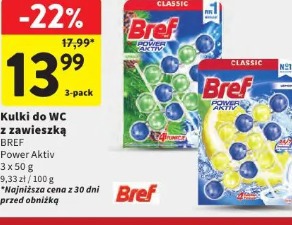 Kulki do WC z zawieszką Bref Power Aktiv