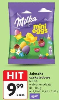 Jajeczka czekoladowe MILKA wybrane rodzaje
