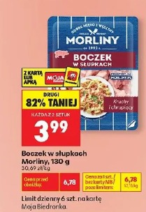 Boczek w słupkach Morliny