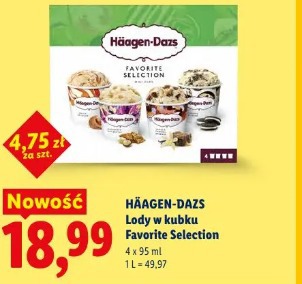 Häagen-Dazs Lody w kubku Favorite Selection